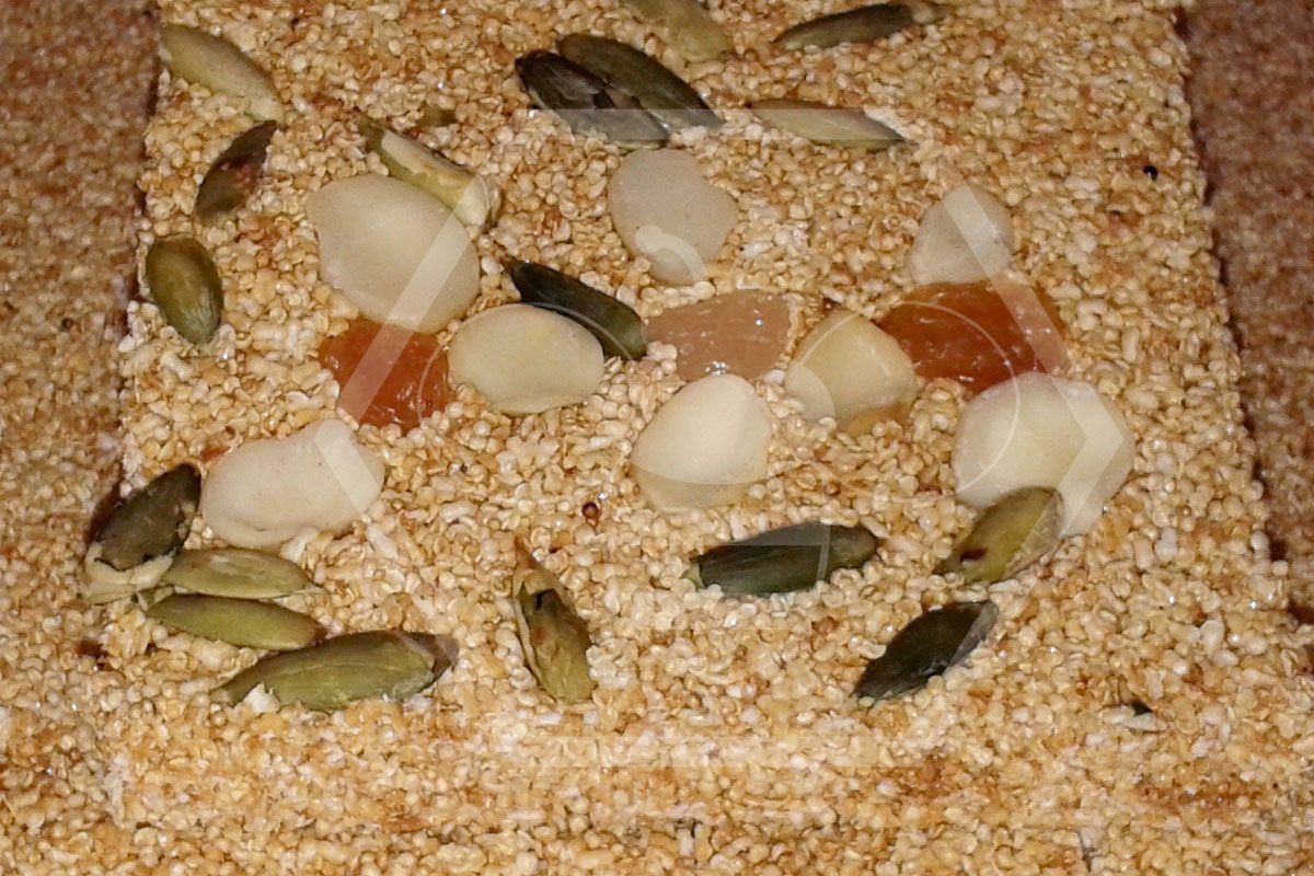 Alegría con néctar de maguey orgánico y macadamias