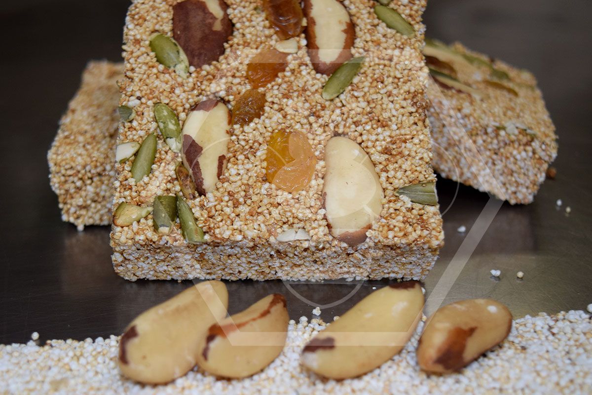 Alegría con néctar de maguey orgánico y nueces de Brasil 